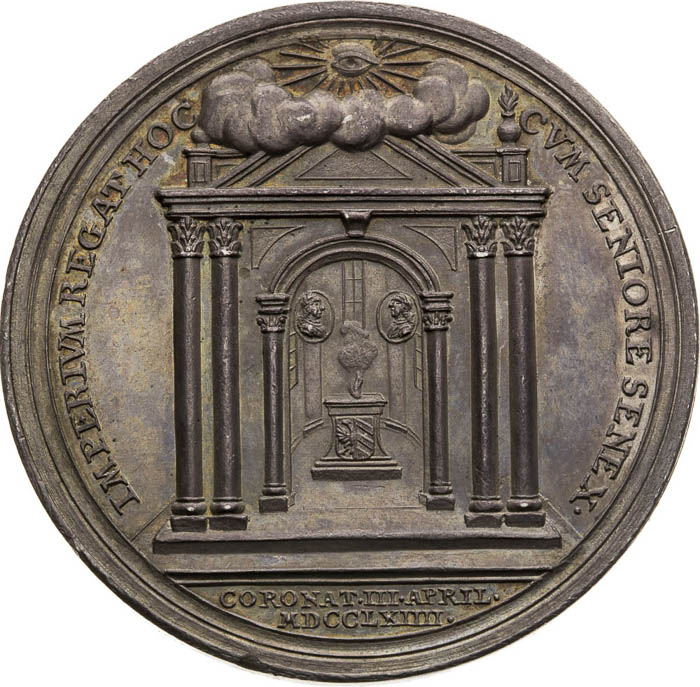 Strieborná medaila 1764 - reverz