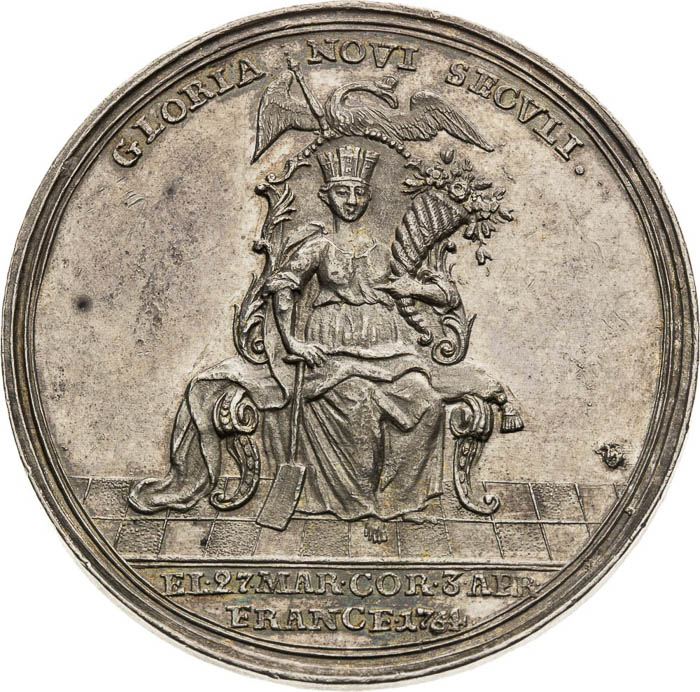 Strieborná medaila 1764 - reverz