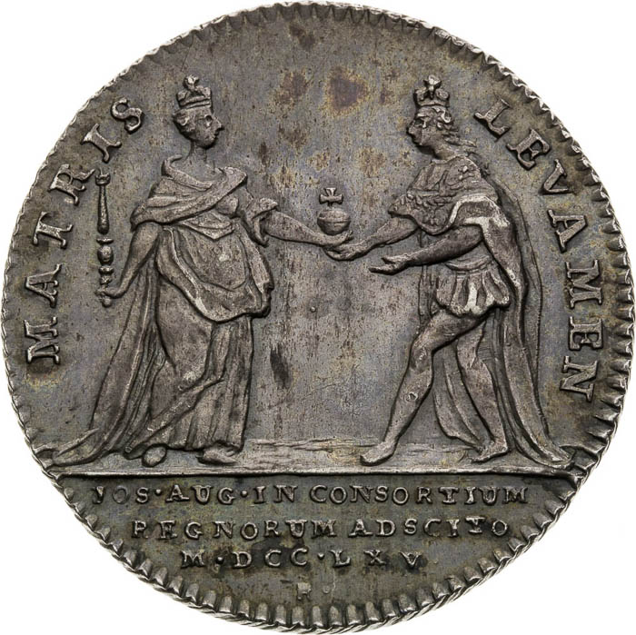 Silver Token 1765 - front