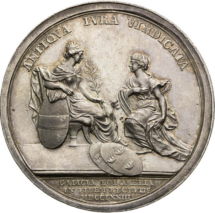 Silver Medal 1773 - back