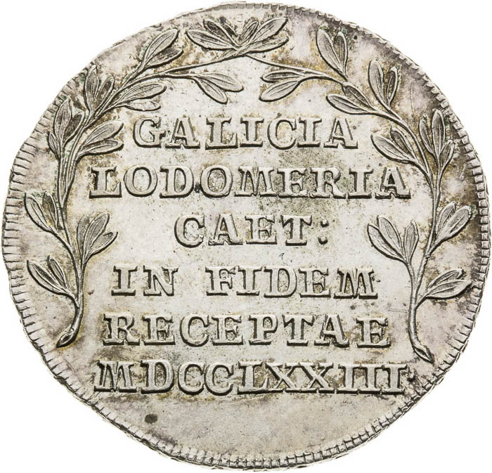 Silver Token 1773 - back
