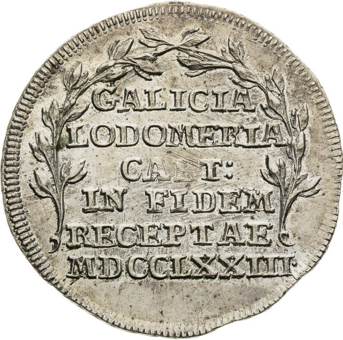 Silver Token 1773 - front