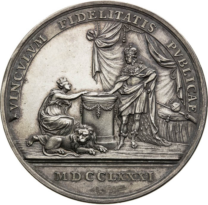 Silver Medal 1781 - back