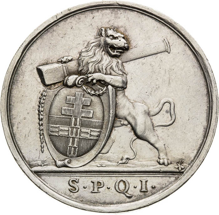 Silver Medal 1783 - back