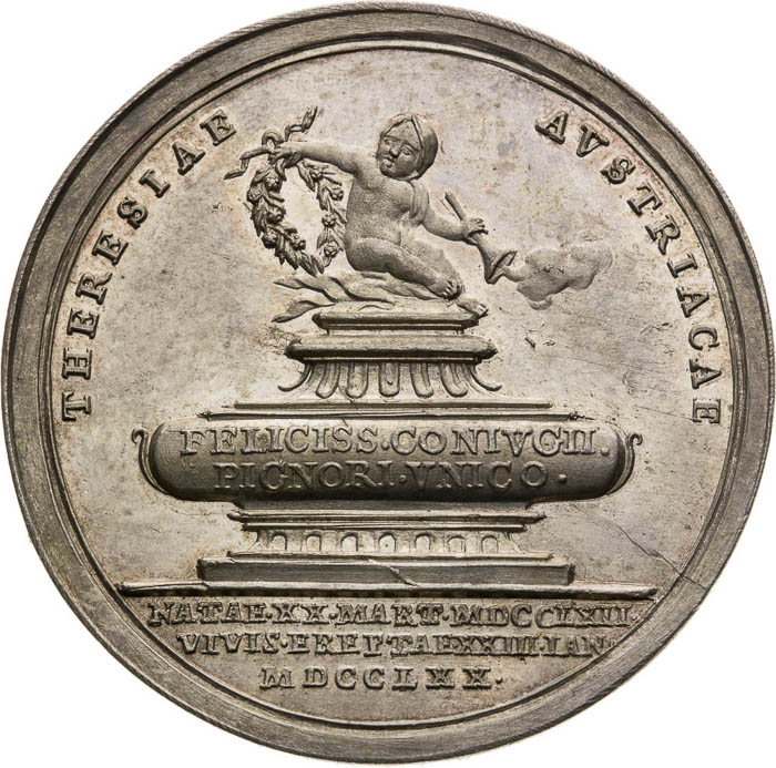 Silver Medal 1770 - back