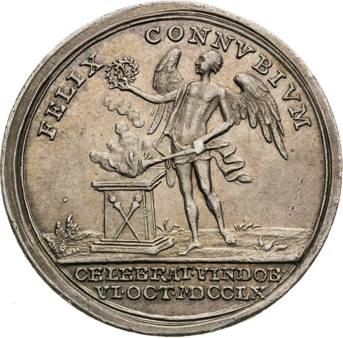 Silver Medal 1760 - back