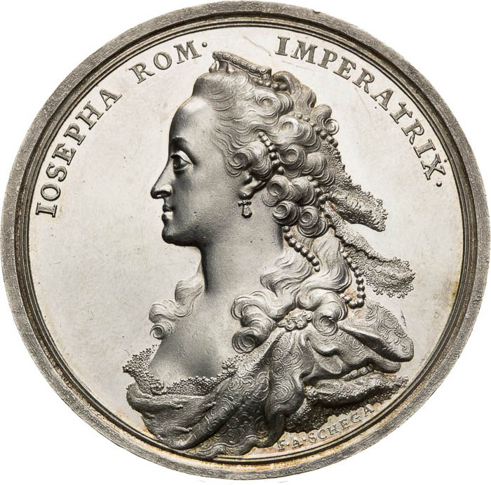 Strieborná medaila 1765 - averz
