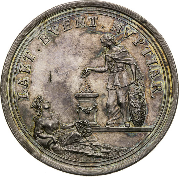 Strieborná medaila 1765 - reverz