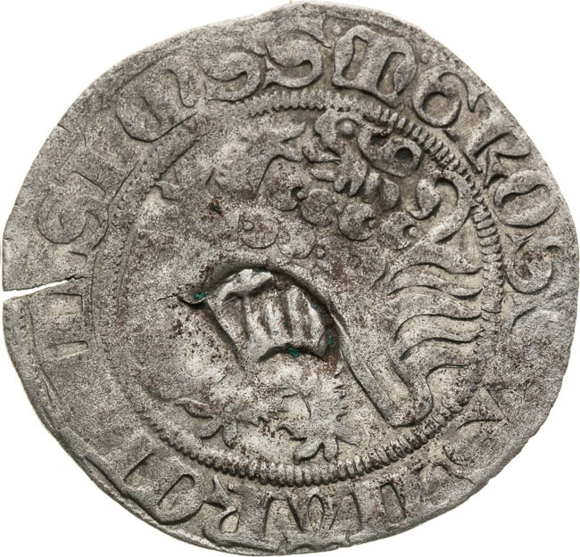 Groschen. Countermark (eagle) - back