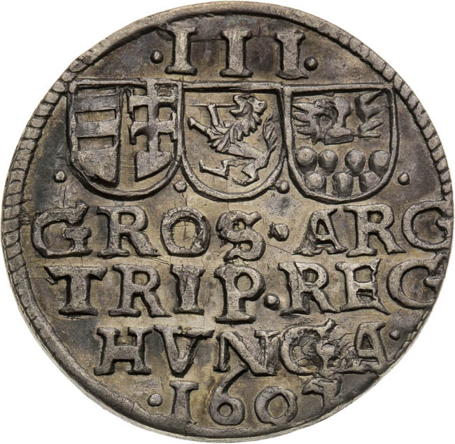 3 Groš 1604 - revers