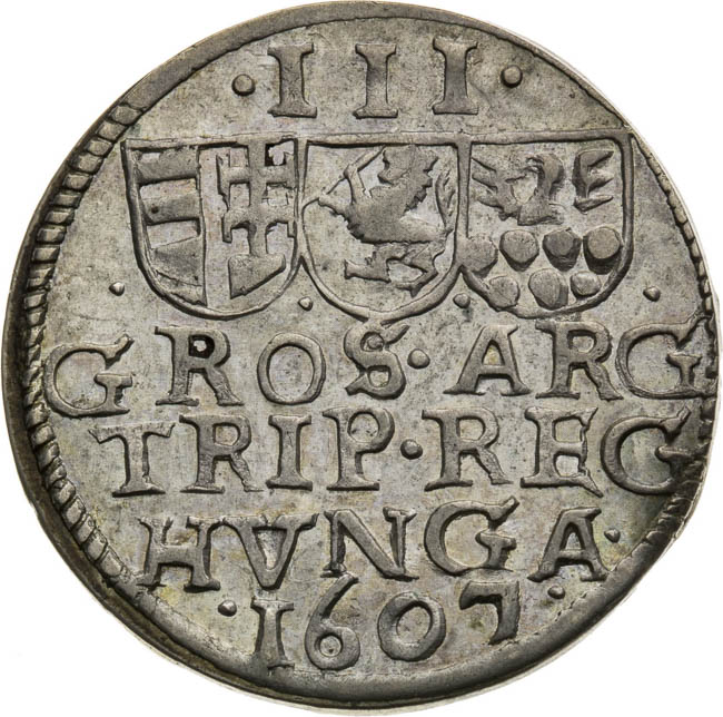 3 Groš 1607 - revers