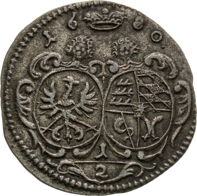 1/2 Grajciar 1680 (jednostranný) - averz