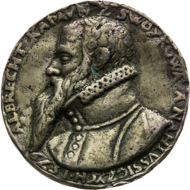 Stříbrná medaile 1579 - avers
