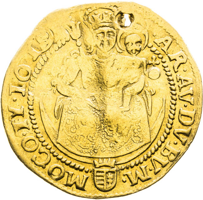 Dukát 1619 - reverz