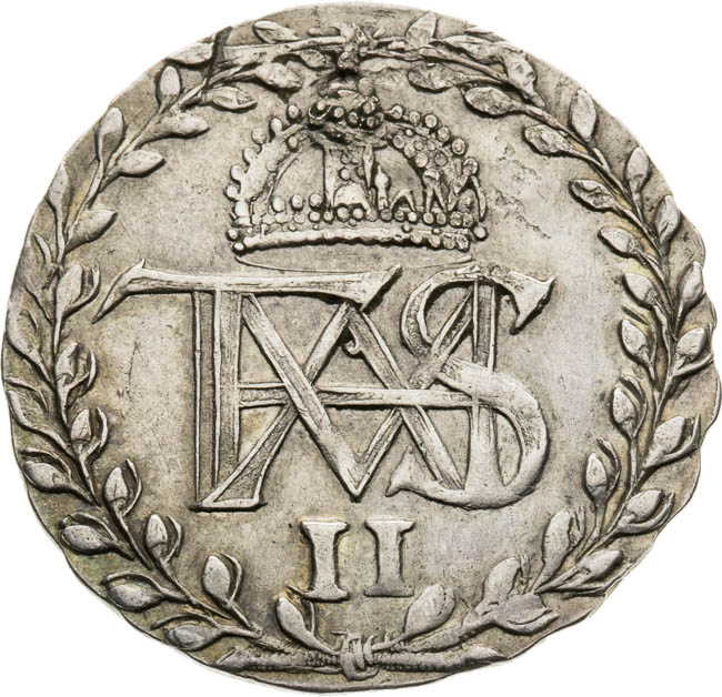 Strieborný žetón 1608 - averz