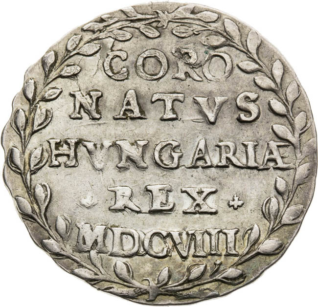 Strieborný žetón 1608 - reverz