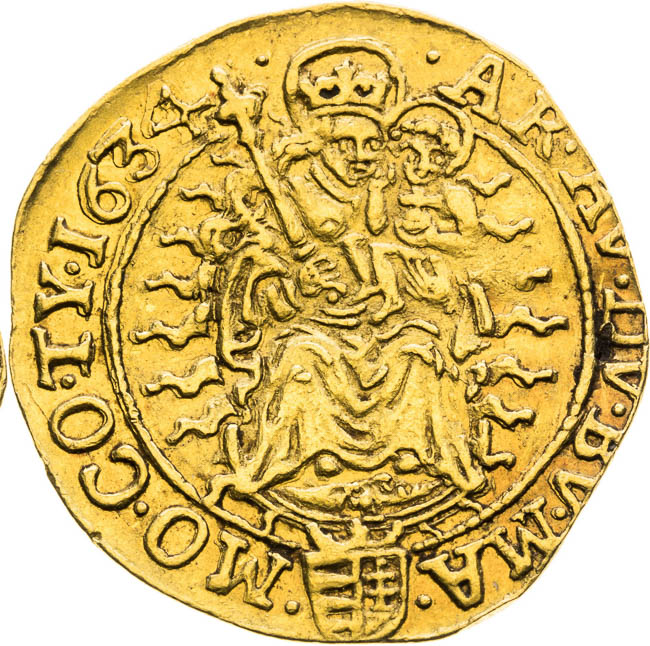 Dukát 1634 - reverz