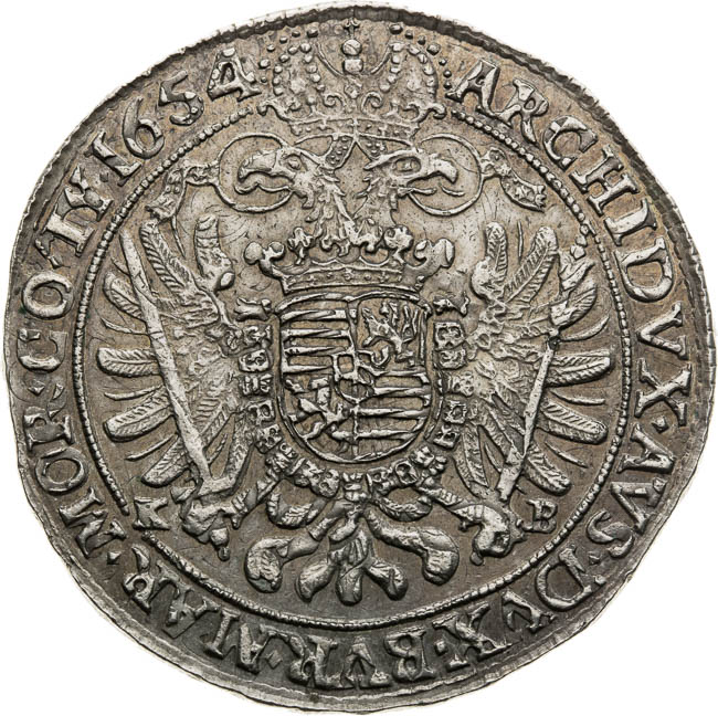 Thaler 1654 - back