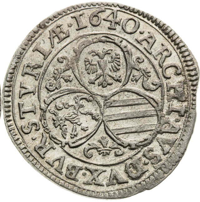 3 Kreutzer 1640 - back