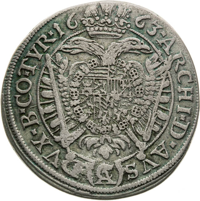 XV Kreutzer 1663 - back
