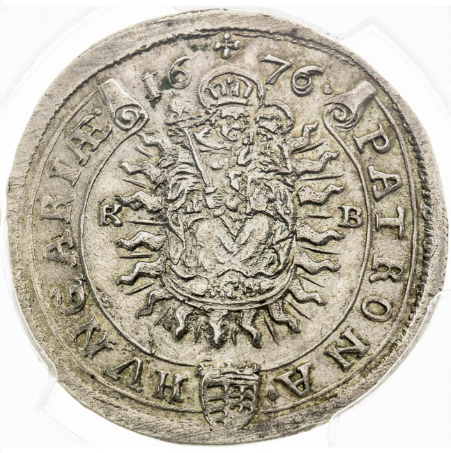 XV Kreutzer 1676 - back