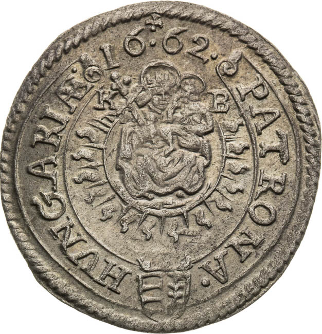 3 Kreutzer 1662 - back