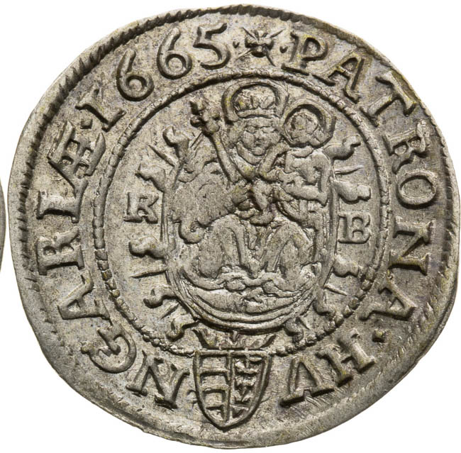 3 Kreutzer 1665 - back
