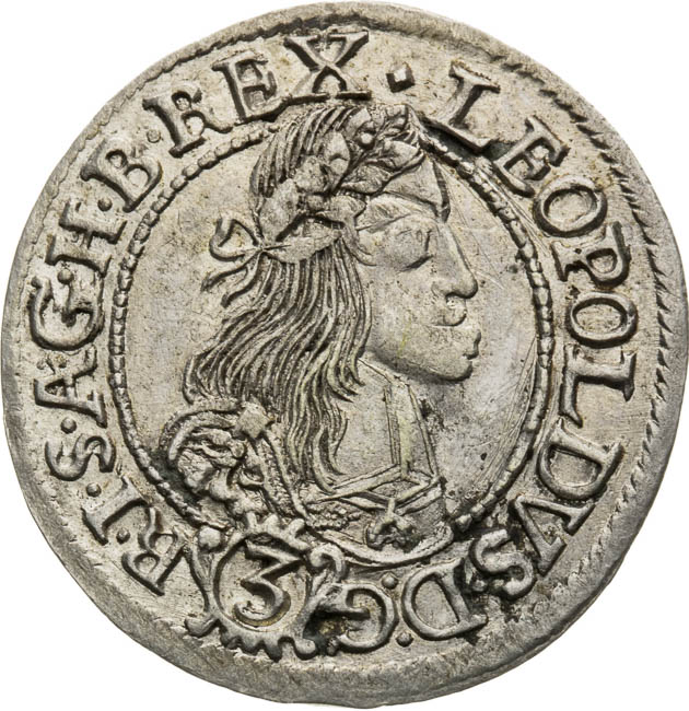 3 Kreutzer 1665 - front