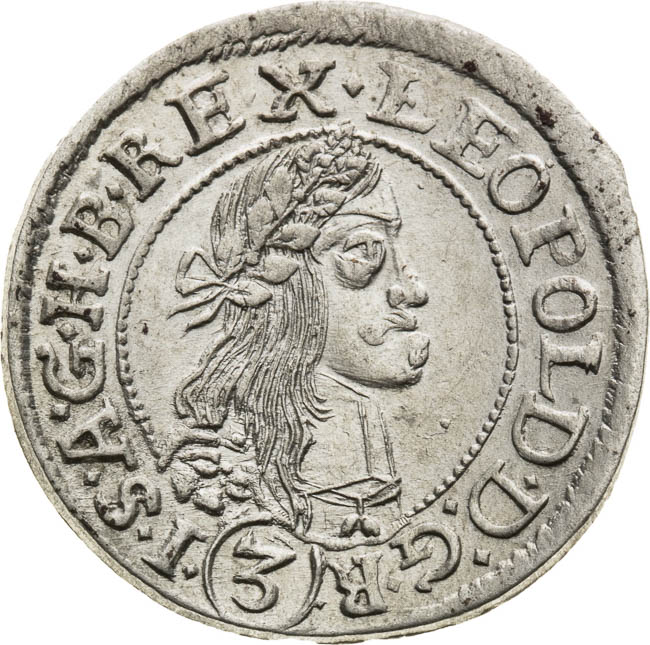 3 Kreutzer 1667 - front