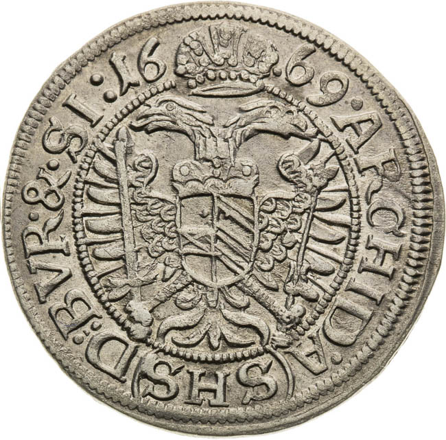 3 Kreutzer 1669 - back