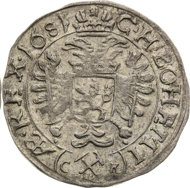3 Kreutzer 1681 - back