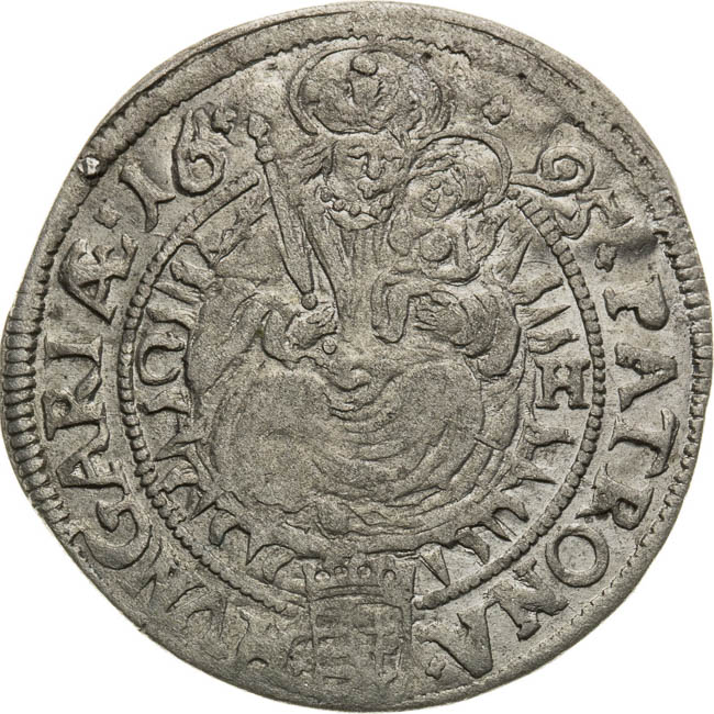 3 Kreutzer 1695 - back