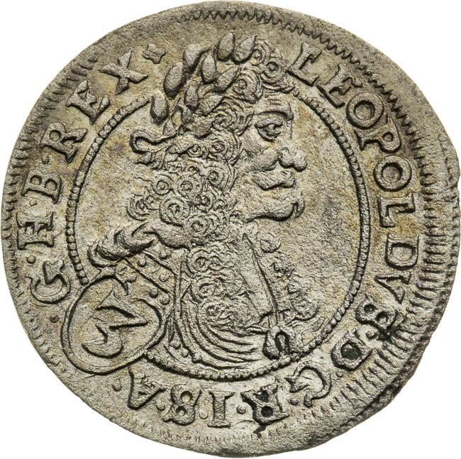 3 Kreutzer 1696 - front