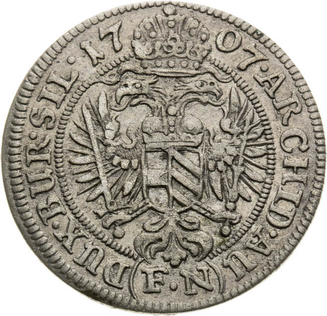 3 Krejcar 1707 - revers
