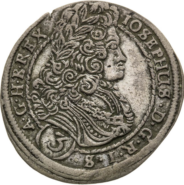 3 Grajciar 1710  - averz