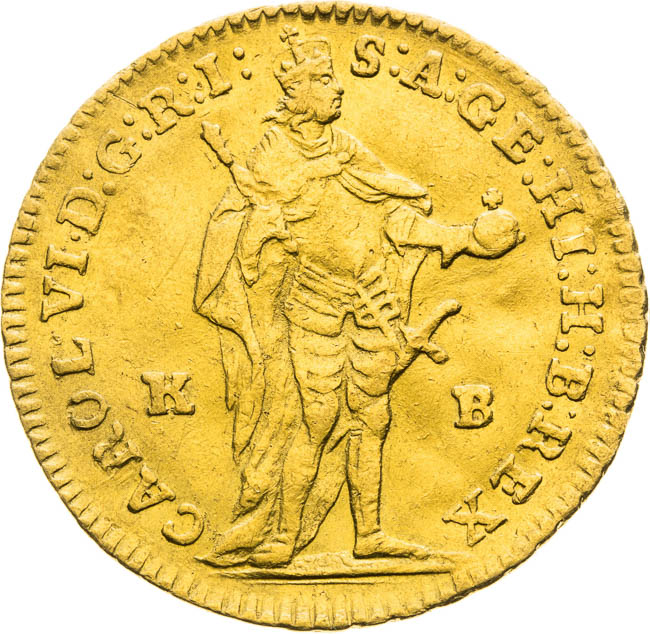 Ducat 1740 - front