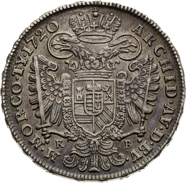 1/2 Thaler 1720 - back