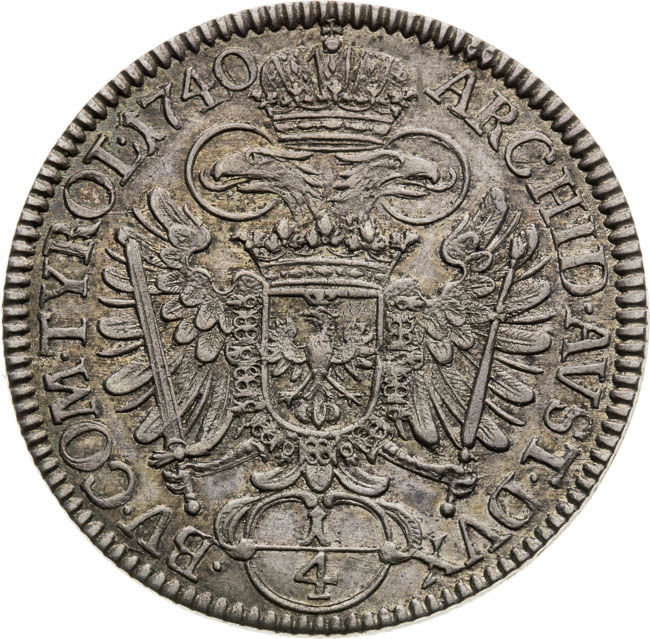 1/4 Thaler 1740 - back