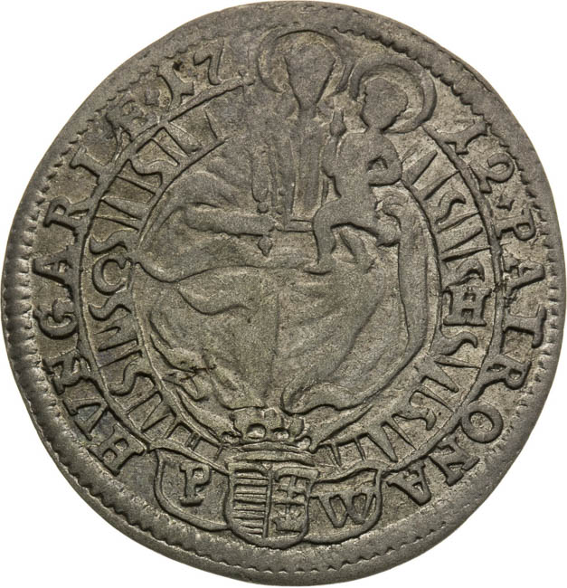 3 Krejcar 1712 - revers