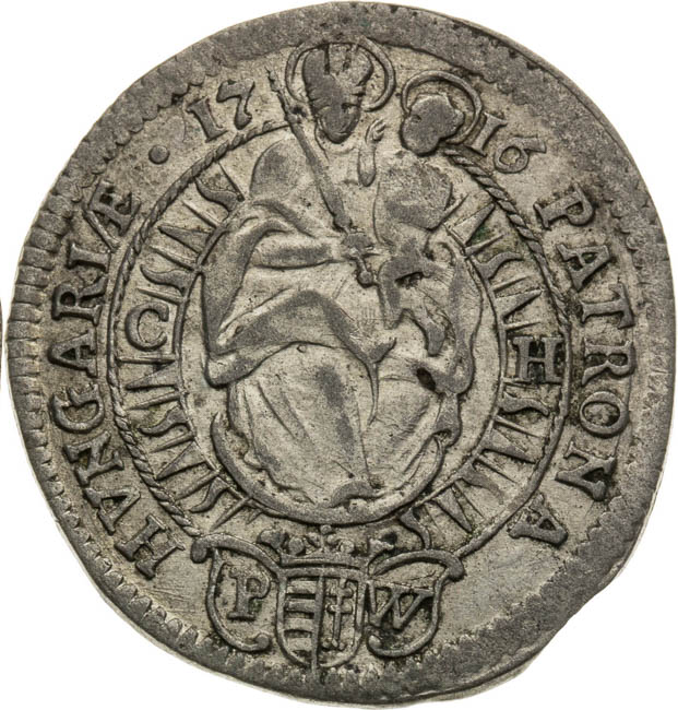 3 Krejcar 1716 - revers