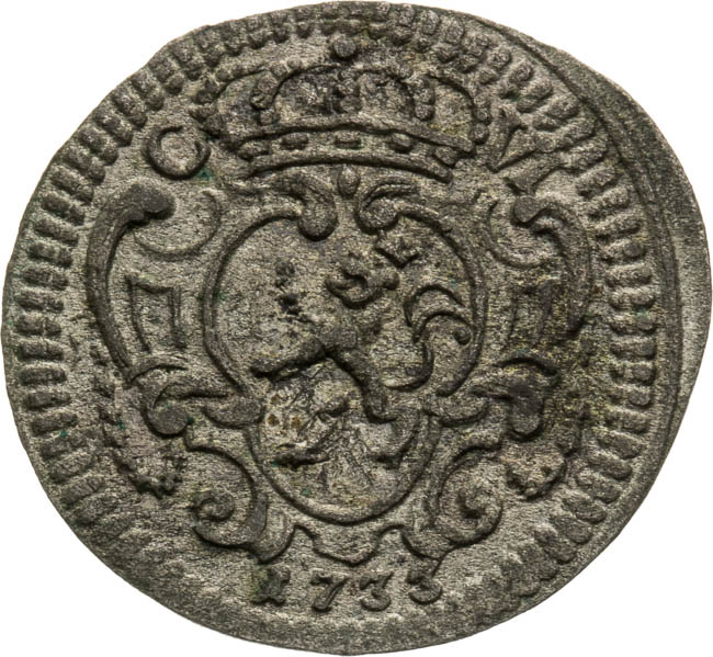 1/2 Krejcar 1733 - avers