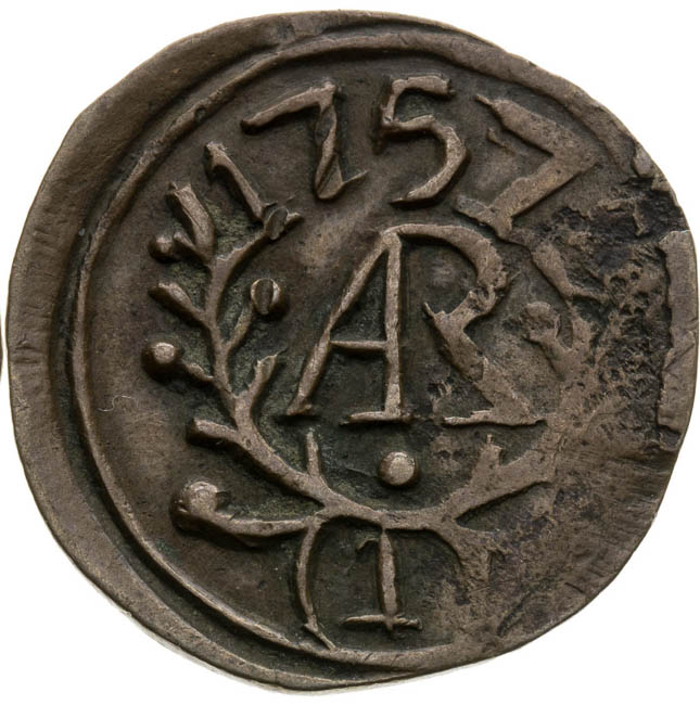 Účelová známka 1757 - revers