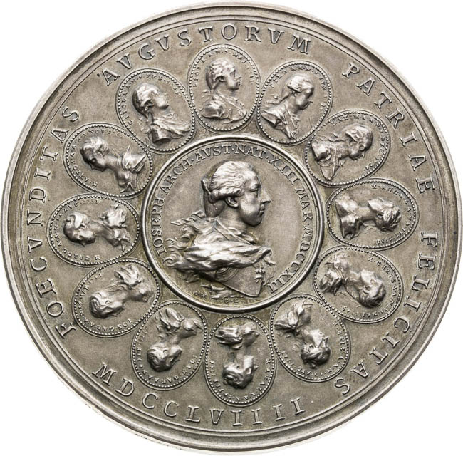Stříbrná medaile 1759 - revers