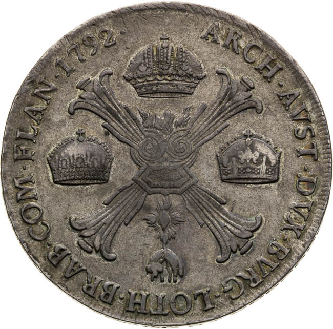 1/2 Thaler 1792 - back