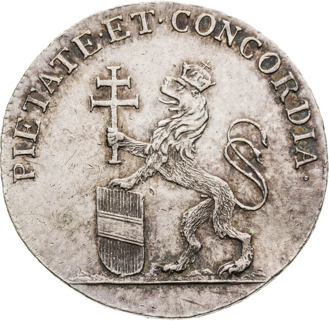 Silver Token 1790 - back
