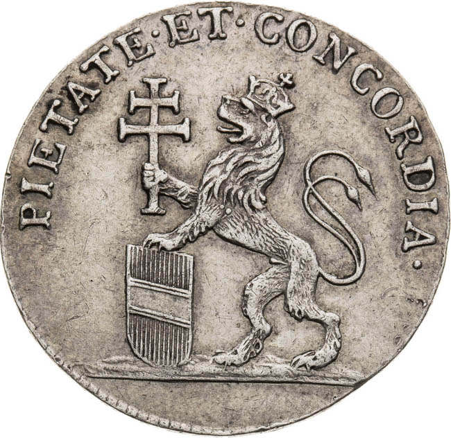 Silver Token 1791 - back