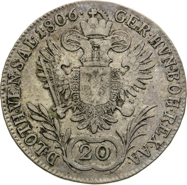20 Grajciar 1806 - reverz
