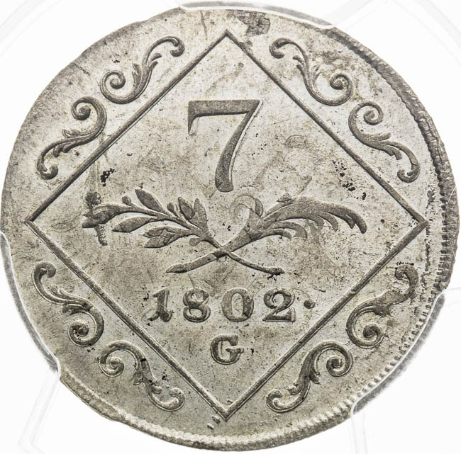 7 Grajciar 1802 - reverz