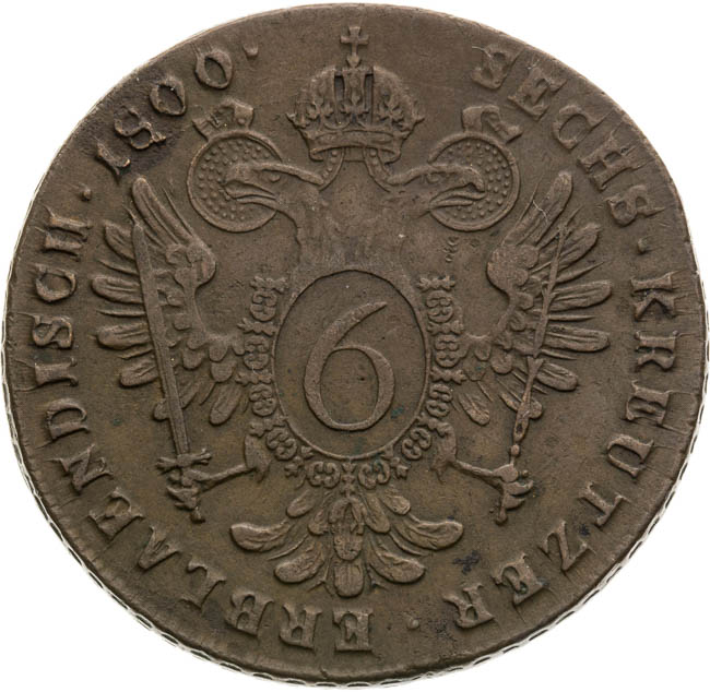6 Grajciar 1800 - reverz
