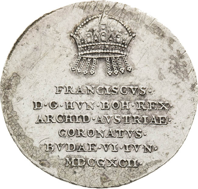 Strieborný žetón 1792 - averz